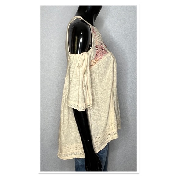Free People Fast Times Cold Shoulder Top Sz XS - Picture 8 of 15